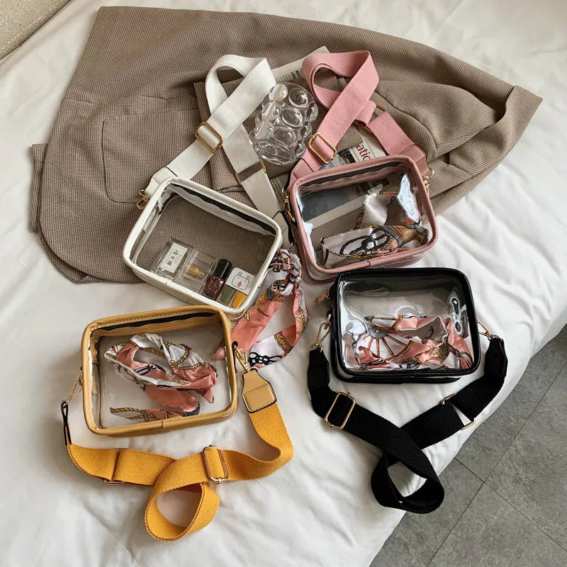 Clear Crossbody Bag Stadium Approved Transparent Shoulder Handbag