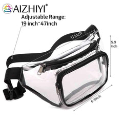Clear PVC Crossbody Bag Mini Unisex Waterproof Phone Bag for Outdoor Travel