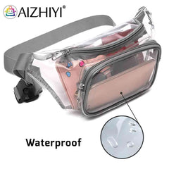 Clear PVC Crossbody Bag Mini Unisex Waterproof Phone Bag for Outdoor Travel