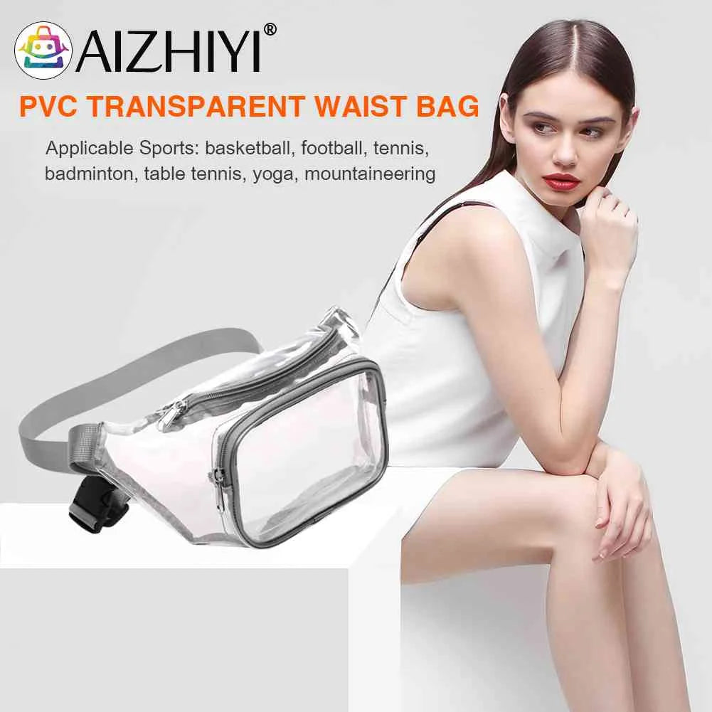 Clear PVC Crossbody Bag Mini Unisex Waterproof Phone Bag for Outdoor Travel