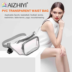 Clear PVC Crossbody Bag Mini Unisex Waterproof Phone Bag for Outdoor Travel