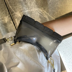 Solid PVC Mini Bag Women Handbag Shoe Shape Jelly Bag Crossbody Bags