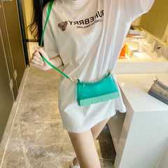 Solid PVC Mini Bag Women Handbag Shoe Shape Jelly Bag Crossbody Bags