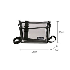 Unisex PVC Shoulder Messenger Bag Spring Summer Crossbody Bags
