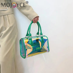 Transparent Laser Shoulder Crossbody Bag Women PVC Summer Tote
