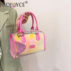 Transparent Laser Shoulder Crossbody Bag Women PVC Summer Tote