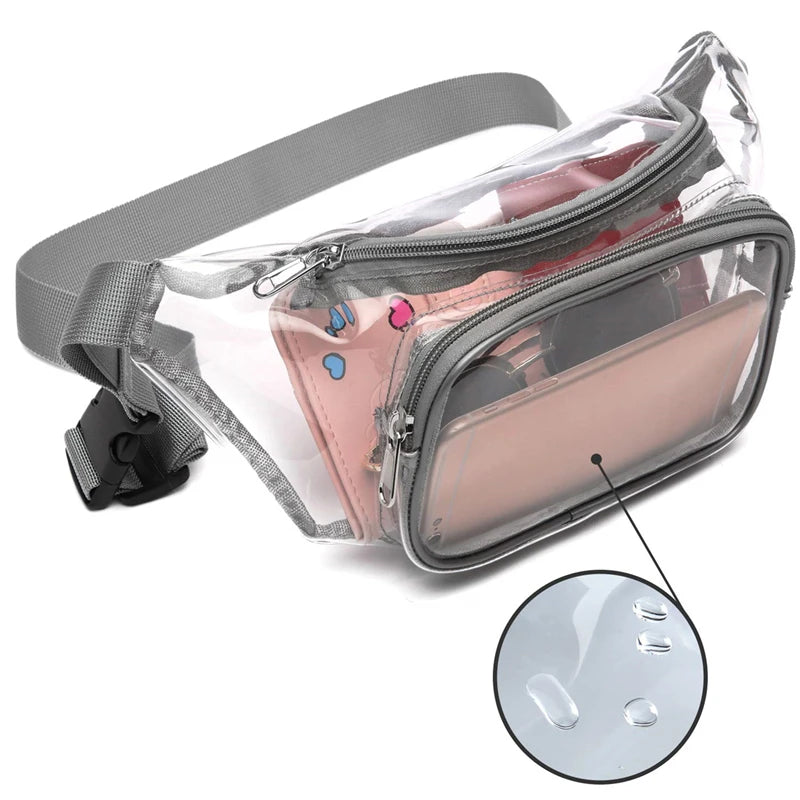Transparent Waist Bag Women Crossbody Chest Casual Sports Fanny Pack