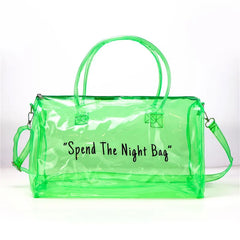 PVC Transparent Waterproof Yoga Gym Bag Unisex Shoulder Bag