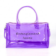 Waterproof Yoga Gym Bag Transparent PVC Outdoor Sports Fitness Handbag
