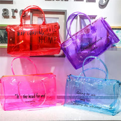 PVC Waterproof Yoga Gym Bag Outdoor Fitness Handbag Unisex Hiking