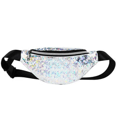 Sequins Waist Bag PVC Fanny Pack for Women