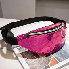 Sequins Waist Bag PVC Fanny Pack for Women
