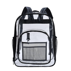 Waterproof Clear Backpack Large Capacity Solid PVC Transparent School Bag