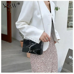 Marbling Acrylic Clutch Bag Evening Handbag Wedding Purse