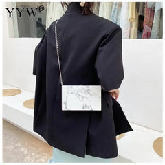 Marbling Acrylic Clutch Bag Evening Handbag Wedding Purse
