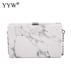Marbling Acrylic Clutch Bag Evening Handbag Wedding Purse