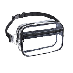 PVC Women Waist Fanny Pack Belt Bag Clear Bag Beach Travel