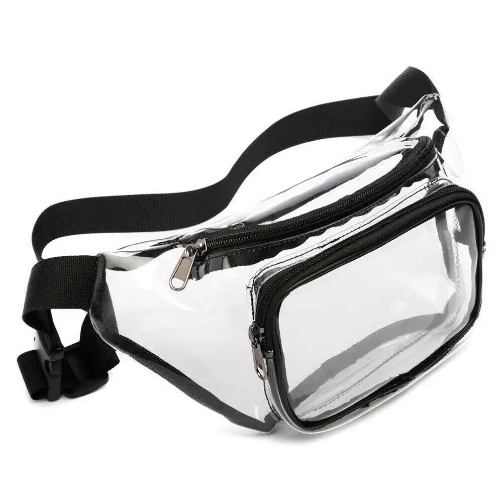 Clear PVC Waist Fanny Pack Belt Bag for Women