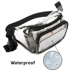 Clear Transparent PVC Women Waist Fanny Pack Hip Bum Bag