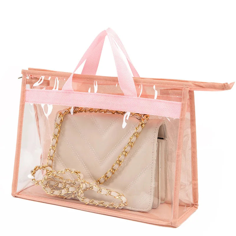 PVC Bag Women Dust Bag Storage Bags Transparent Jelly Protective Bag