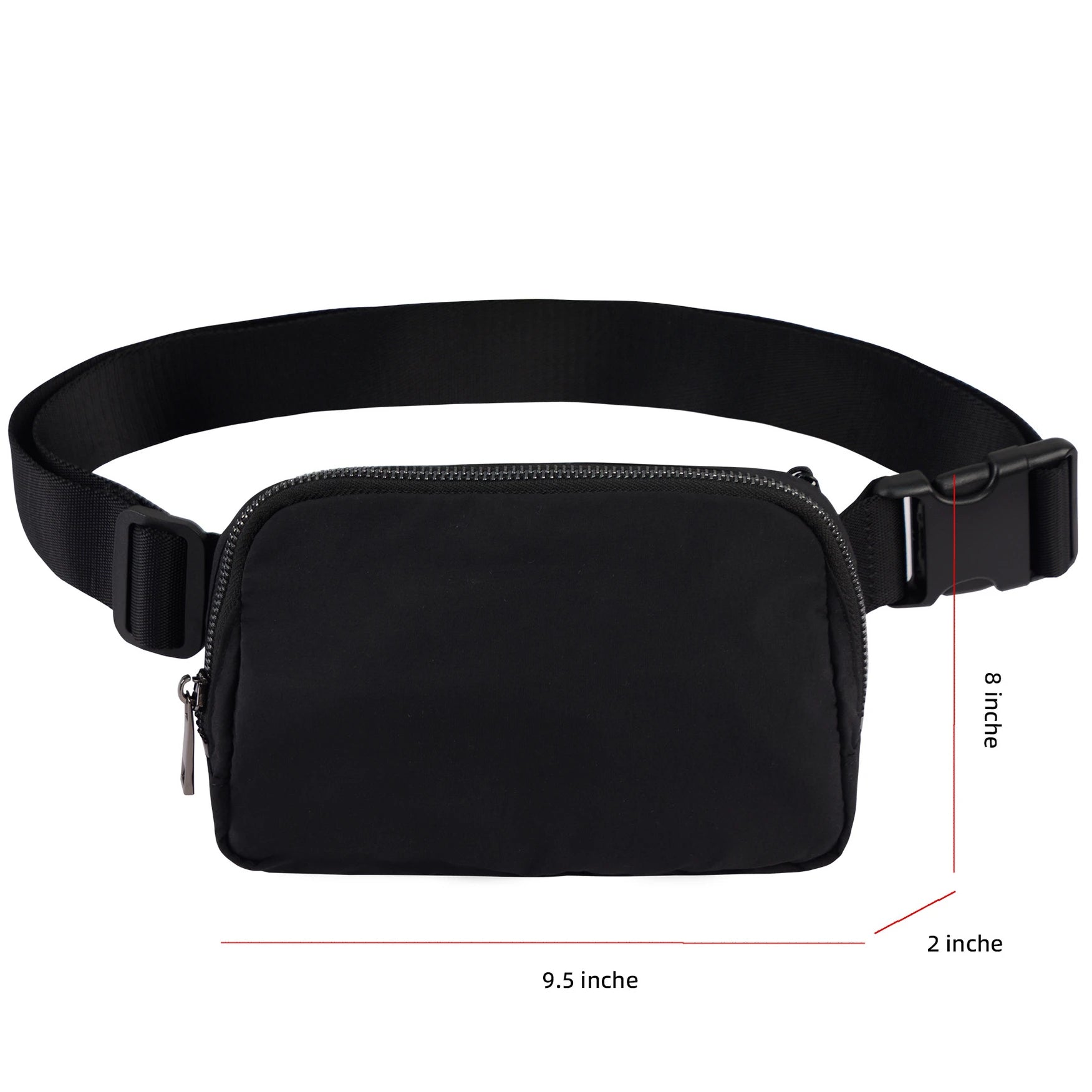 Women's Waist Bag Sports Zipper Chest Money Pouch