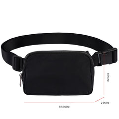 Women's Waist Bag Sports Zipper Chest Money Pouch