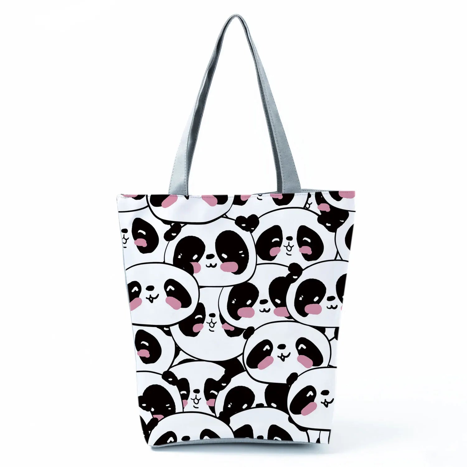 Panda Cartoon Animal Handbags Eco Friendly High Capacity Women Shoulder Bag