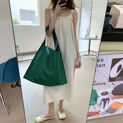 PU Leather Shoulder Bag Vintage Underarm Tote