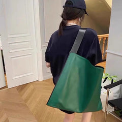 PU Leather Shoulder Bag Vintage Underarm Tote