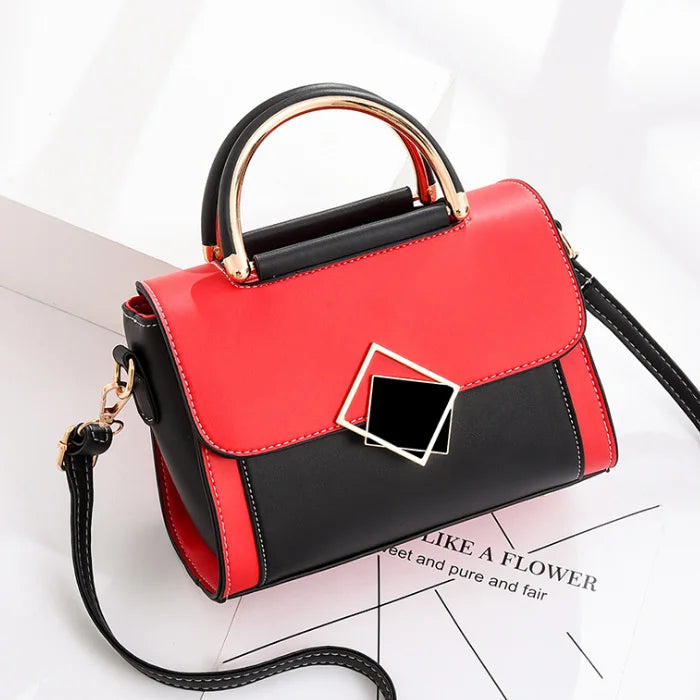 Panelled Patchwork Small Women Handbag Female Shoulder Bag Casual Flap Crossbody