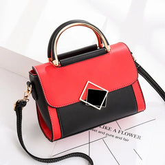 Panelled Patchwork Small Women Handbag Female Shoulder Bag Casual Flap Crossbody