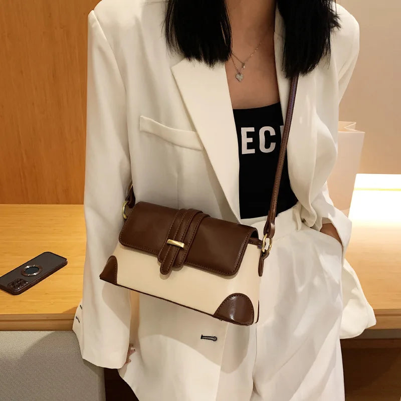 Panelled Pattern Shoulder Bags for Women