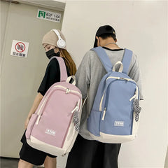 Panelled Pattern Women's Backpack Bag Waterproof Handbags