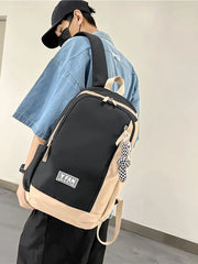 Panelled Pattern Women's Backpack Bag Waterproof Handbags