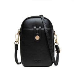 Panelled Small Crossbody Bag Soft Pu Leather Mini Shoulder Messenger Phone Purse