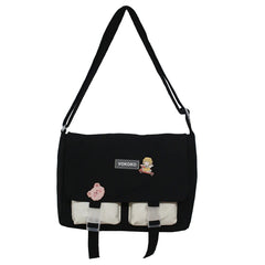 Panelled Women Bags Japanese Girl Crossbody Bag Large Capacity Student