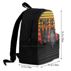Paper Art 3D Poster - This Is The Way Arrivals Satchel Schoolbag Bags Backpack B
