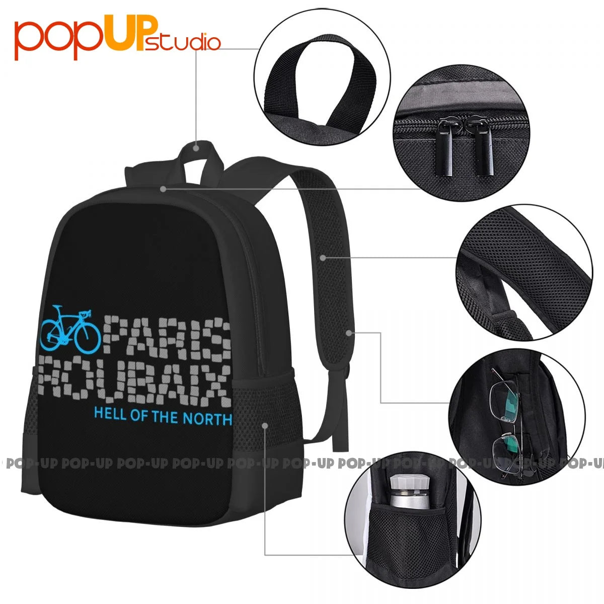 Paris Roubaix Cycling Backpack Large Capacity Shopping Bag