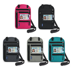 Passport Bag Neck Messenger Shoulder Storage 23.5*15cm