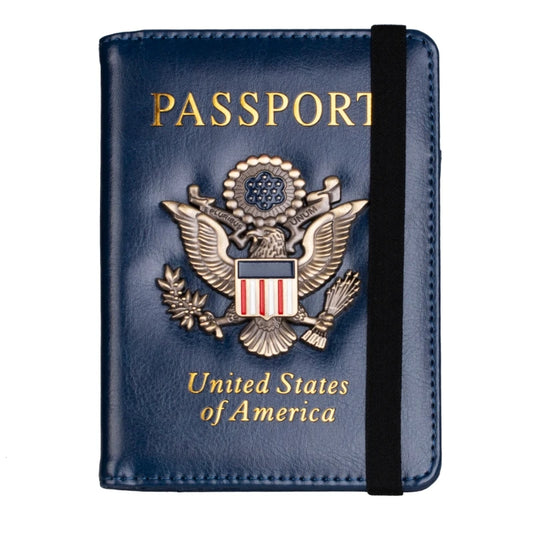 Passport Holder RFID Blocking Leather Travel Wallet