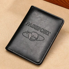 Vintage Crazy Horse Leather RFID Blocking Passport Holder