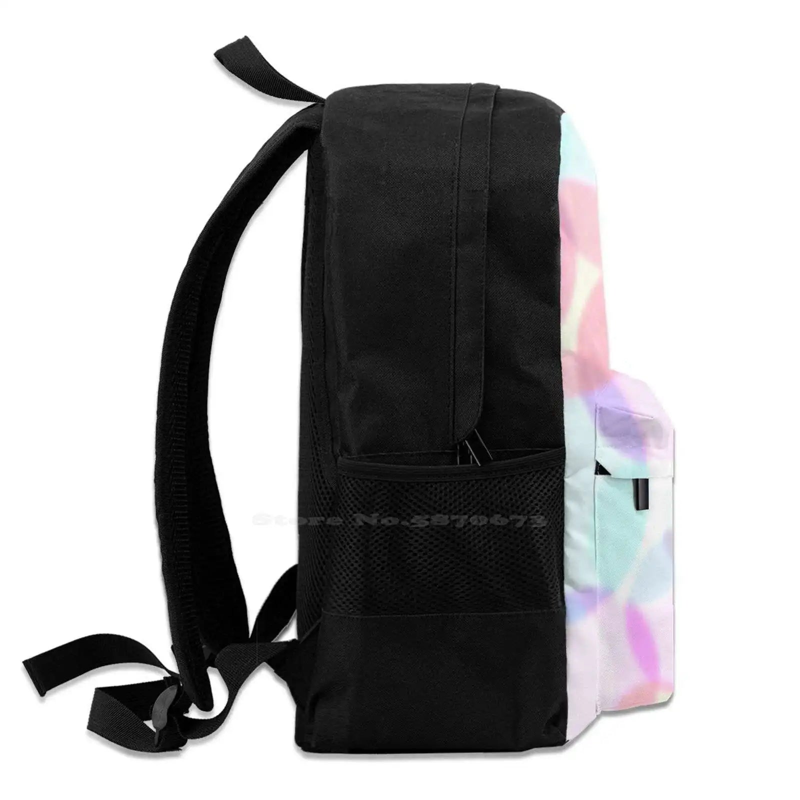 Pastel Bubbles Optical Illusion School Bags For Teenage Girls Laptop Travel Bags