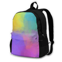 Pastel Floral Folk Art School Bags For Teenage Girls