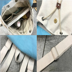 Patchwork Backpacks Women School Bookbag Large Capacity Travel Canvas Bag