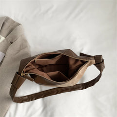 Vintage PU Leather Shoulder Bag Hobos Handbag for Women