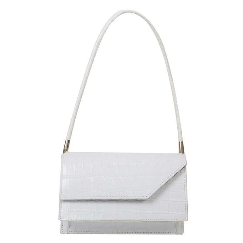 Crocodile Pattern Ladies Shoulder Bag Clutch Purse