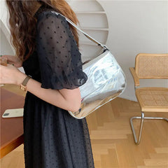 Patent Leather Shoulder Bag for Women Ladies Underarm Bags