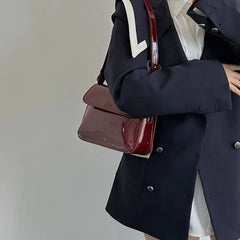 Vintage Square Shoulder Bag for Women Clutch Purse Ladies Handbag