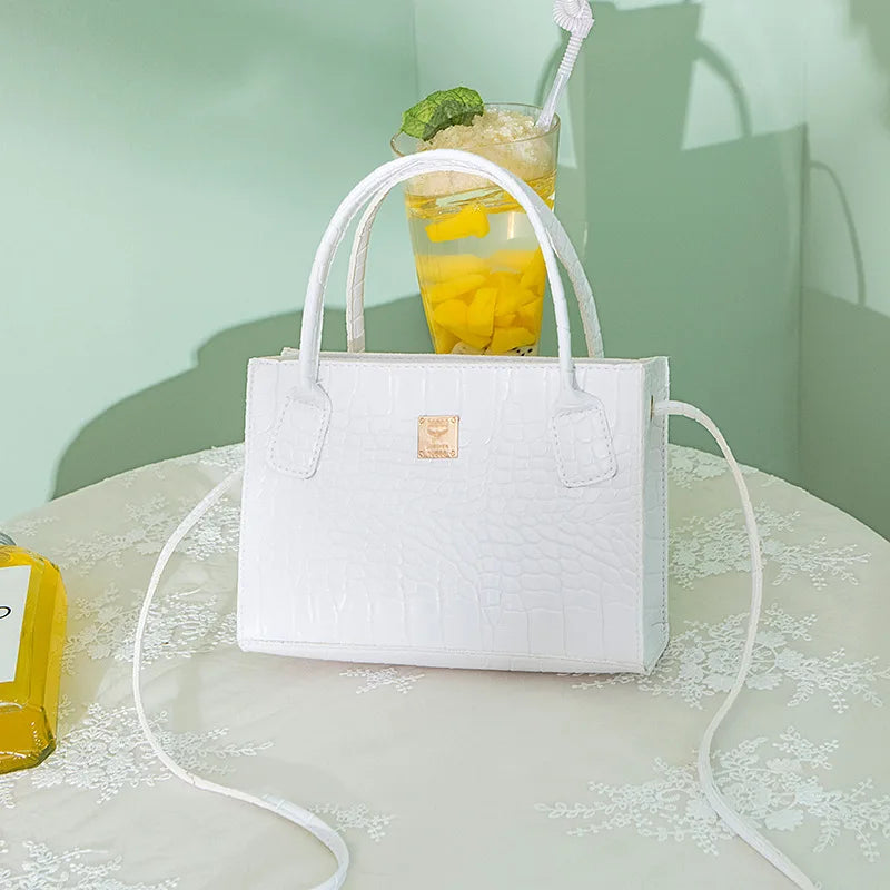 Crocodile Crossbody Bag for Women - High Ladies Tote Bag