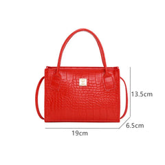 Crocodile Crossbody Bag Women Shoulder Handbag High Ladies Tote Bag